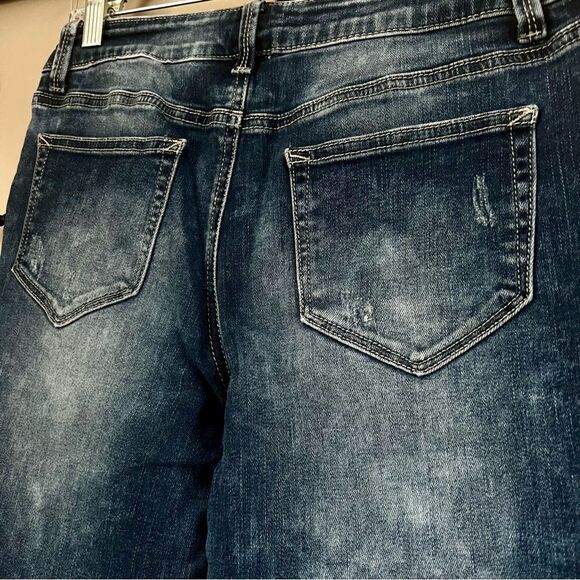 Maurices Women's Boulder Wash Distressed Skinny Mid-rise Jeans Size M - Picture 4 of 13